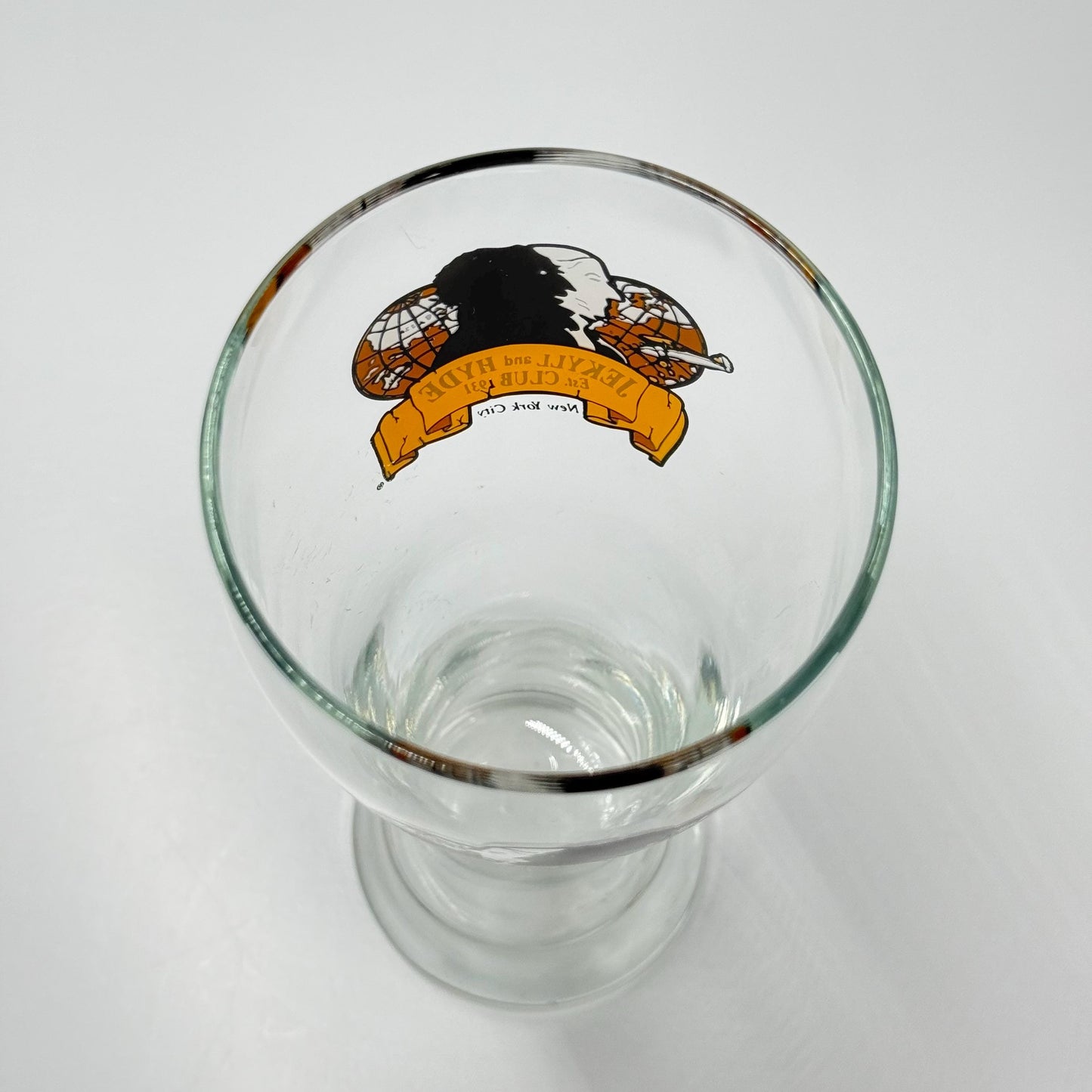Vintage Pilsner Beer Souvenir Glass of Jekyll and Hyde Est. Club New York City