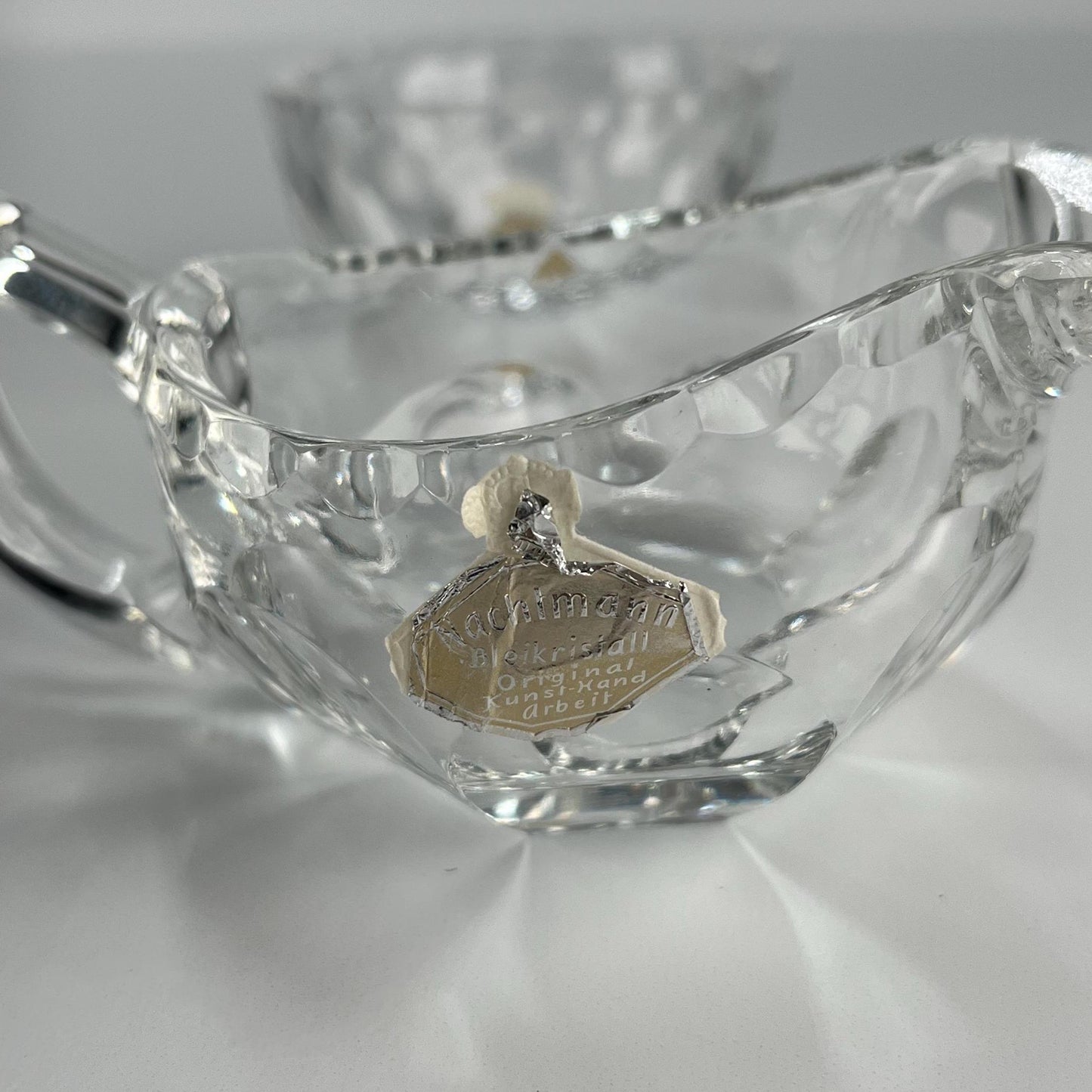 Vintage Cream and Sugar Set Made of Crystal by Nachtmann in Germany