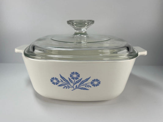 Vintage Corning Ware Casserole Dish Cornflower Blue Dish C-30