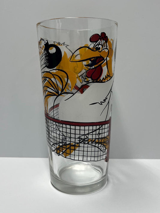 Vintage Looney Tunes Glass of FogHorn LongHorn and Henry Hawk by Pepsi Collectors Edition