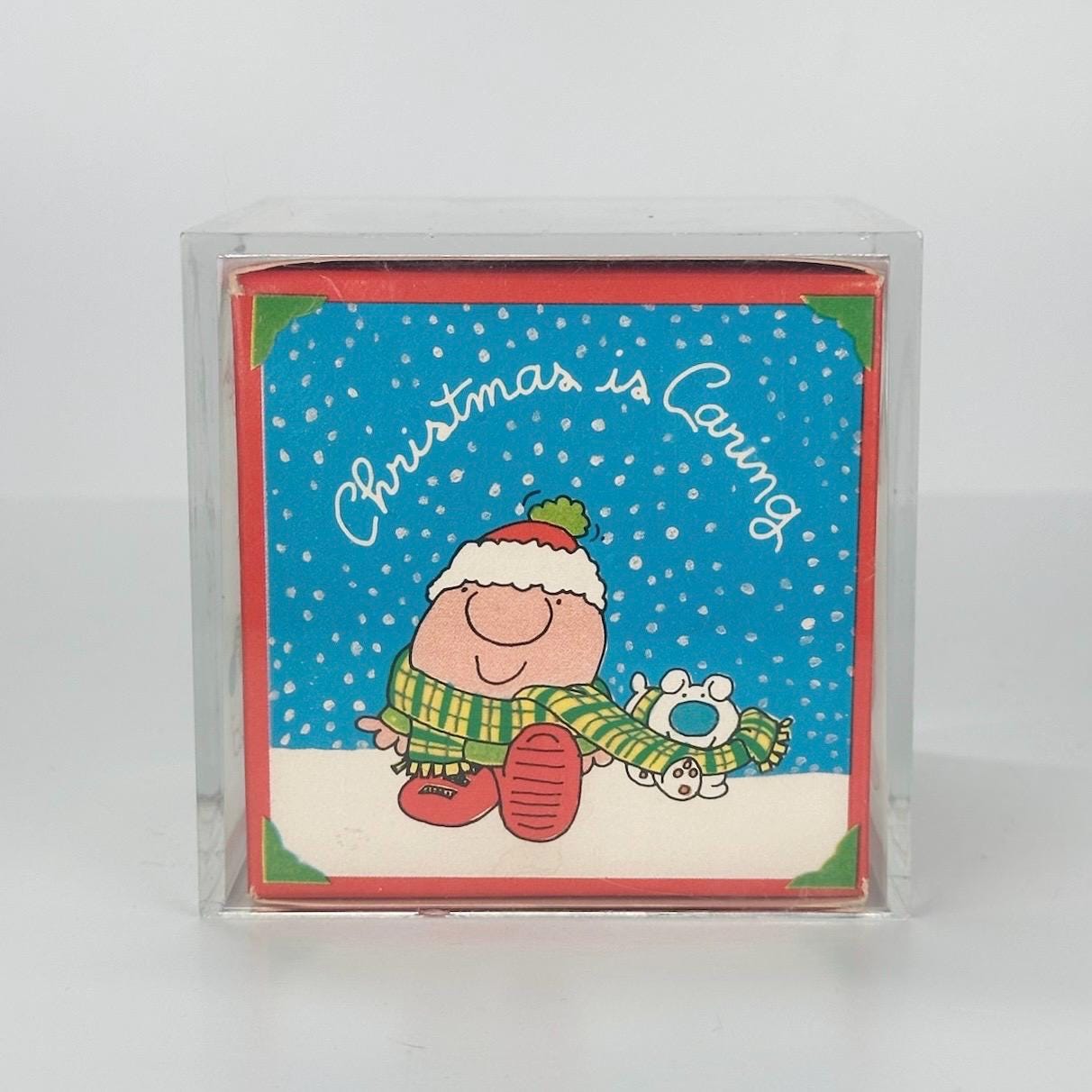 Vintage Photo Cube with Ziggy Christmas Greeting Photos