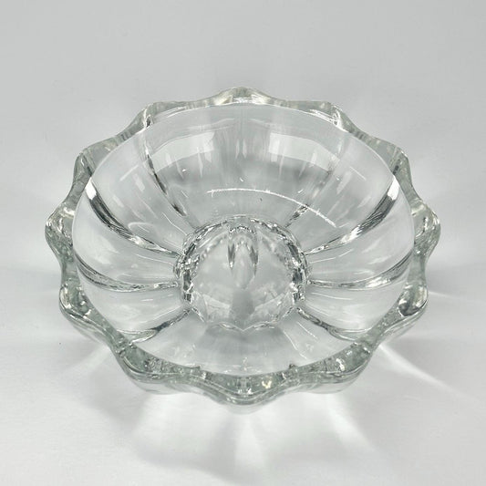 Vintage Ashtray with MCM Design and Raised Center Made by Anchor Hocking