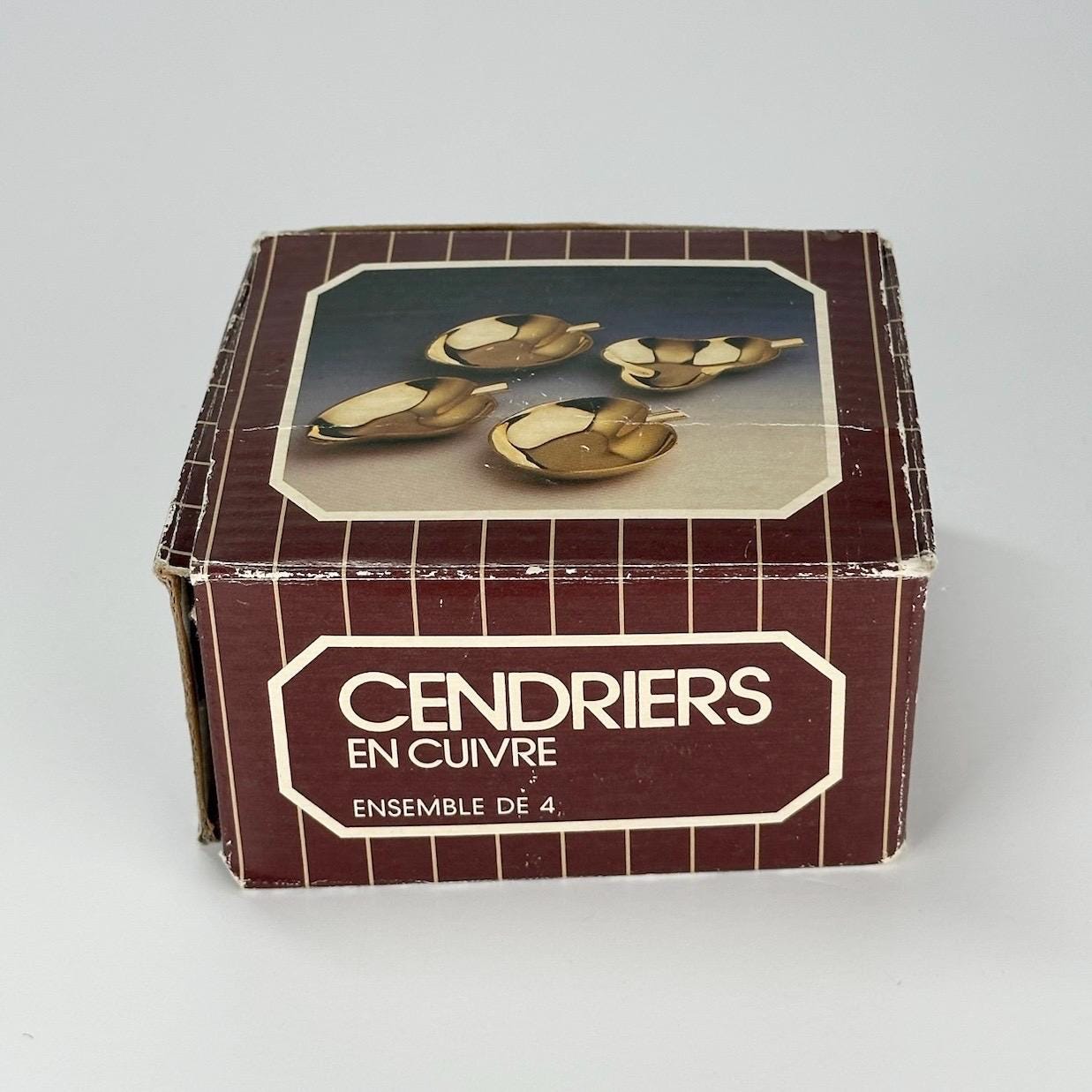 Vintage Brass Ashtrays in Fruit Shapes of Pear, Plum, Apple, and Peach