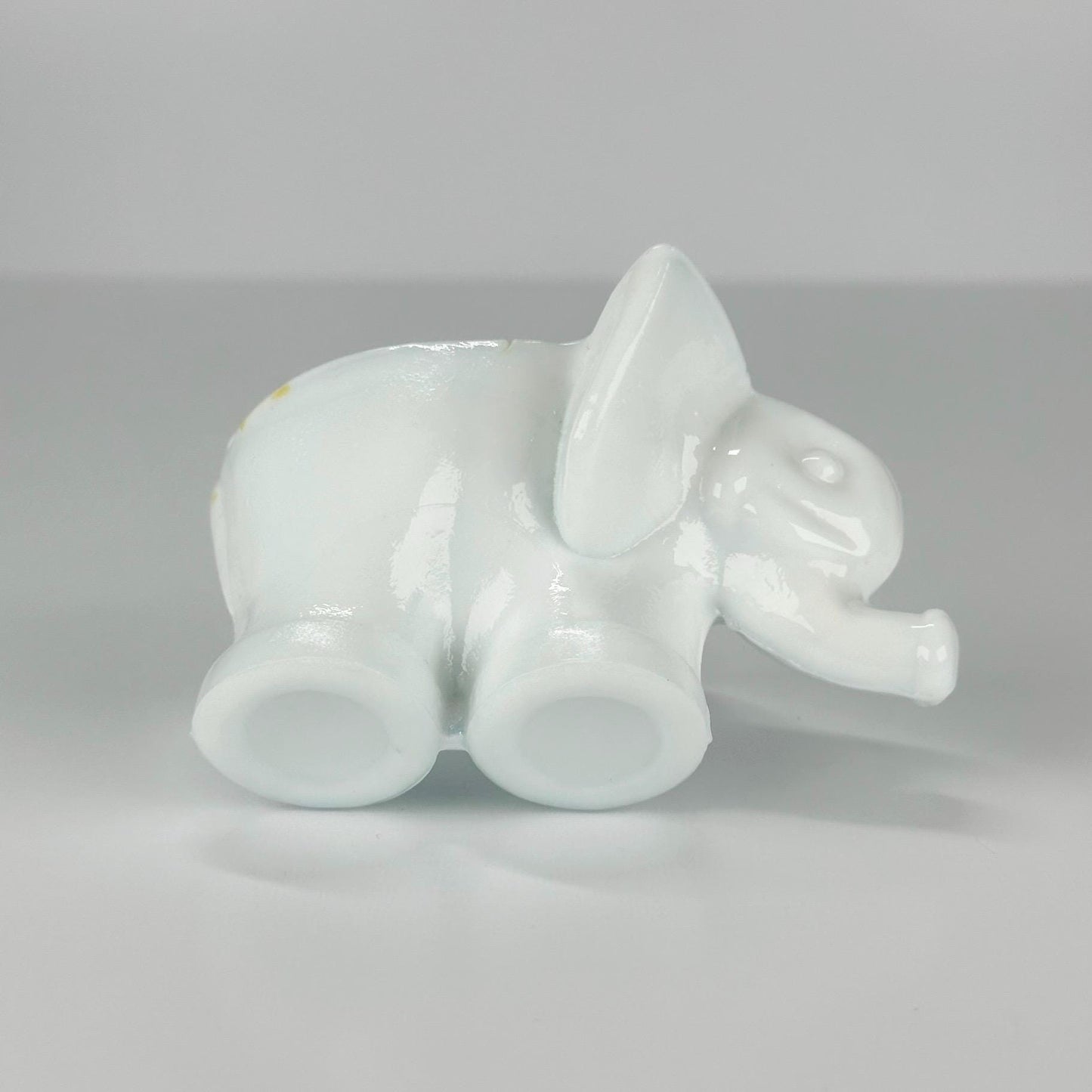 Vintage Ceramic Pipe Holder In the Shape of a White Elephant