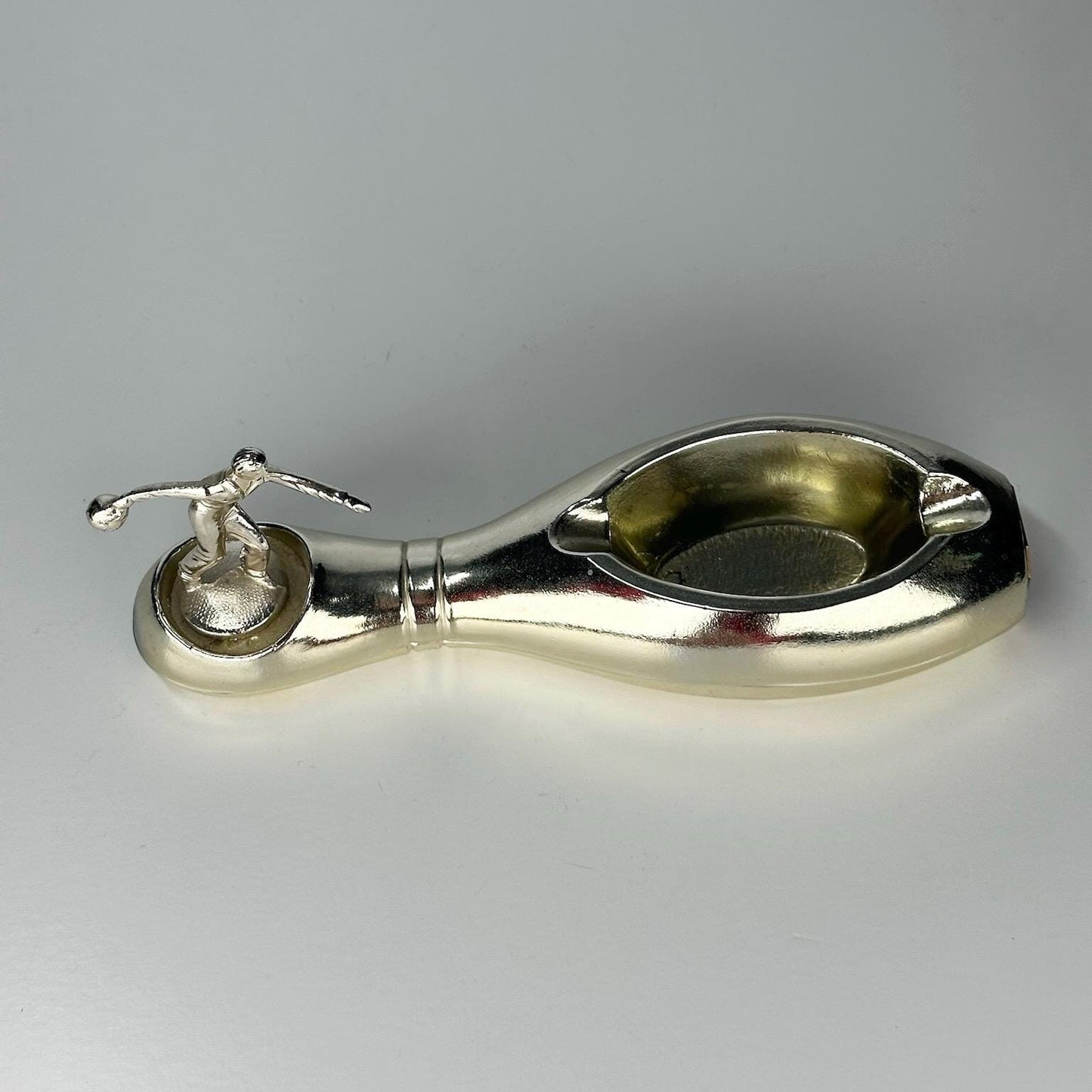 Vintage Ashtray of Golden Bowler & Pin
