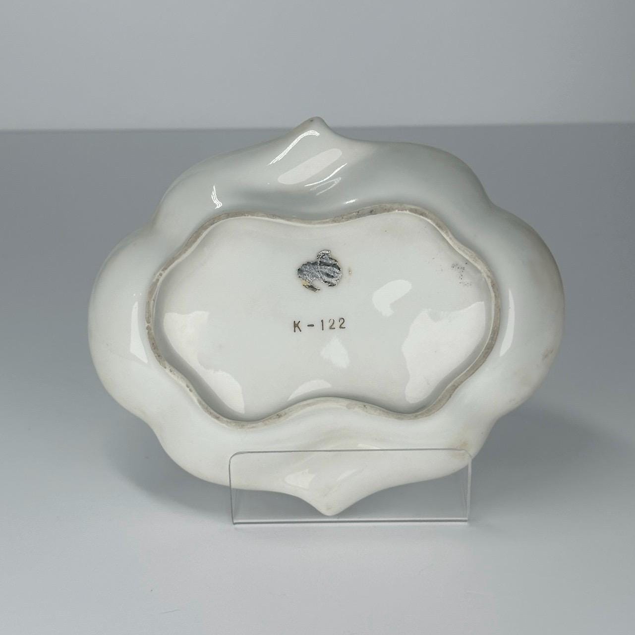 Vintage Ashtray with Hand-Painted Gold Butterflies and Made in Japan
