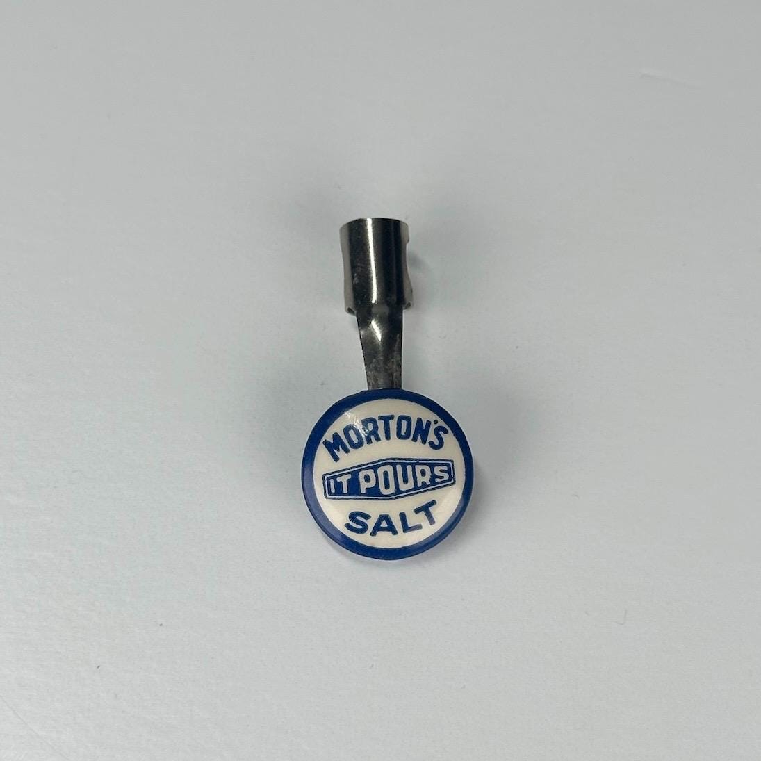 Vintage Morton's Salt Pen or Pencil Stopper That Says "It Pours"