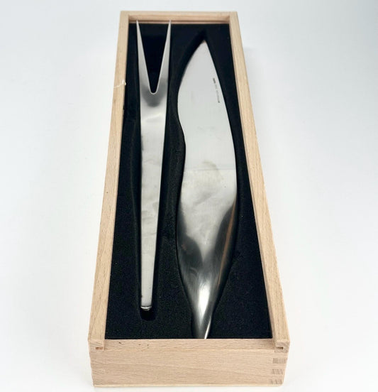 Vintage Carving Set in Oringinal Box and Made by Mono Zeug Michael Schneider Design
