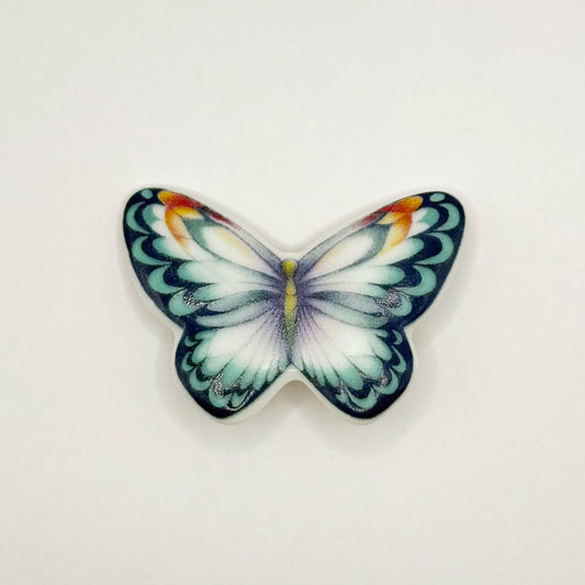 Vintage Brooch Pin of Porcelain Butterfly Made by Avon