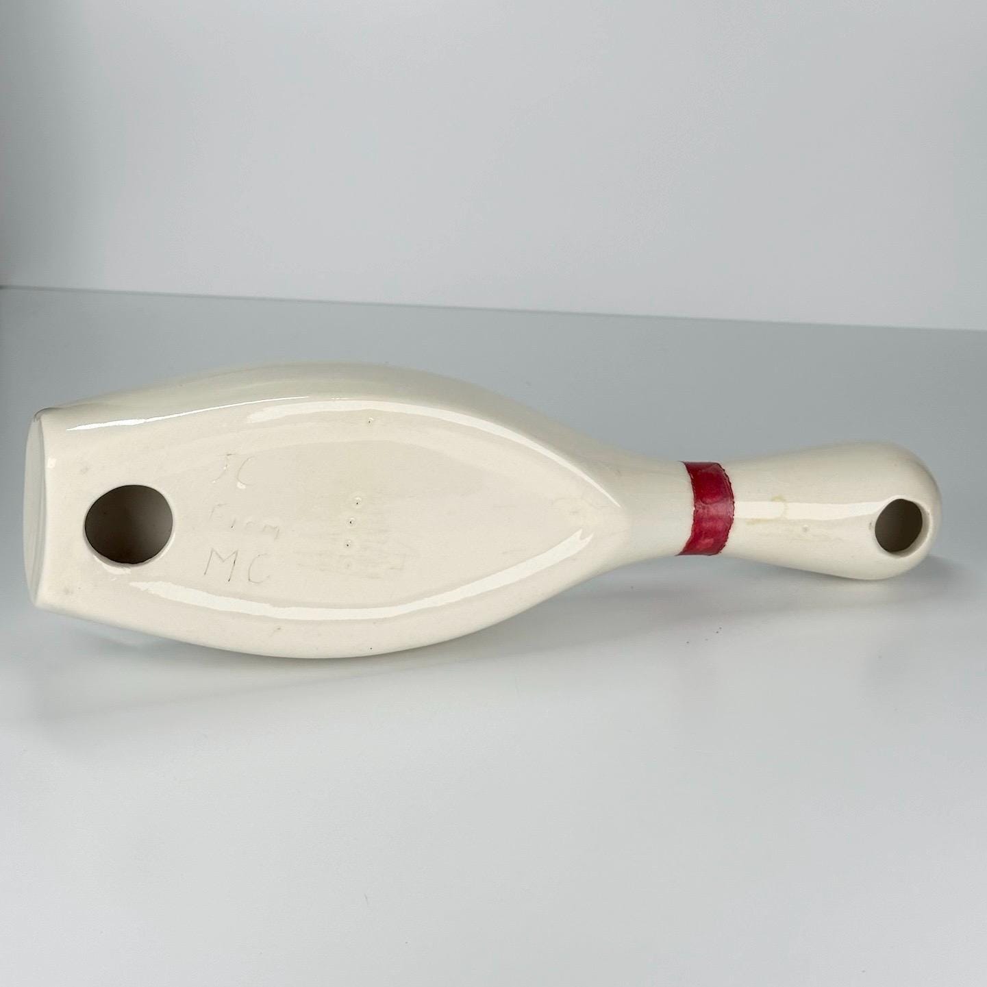 Vintage Ashtray of a Ceramic Bowling Pin