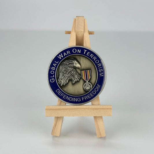 Vintage Global War on Terrorism Coin: Defending Freedom