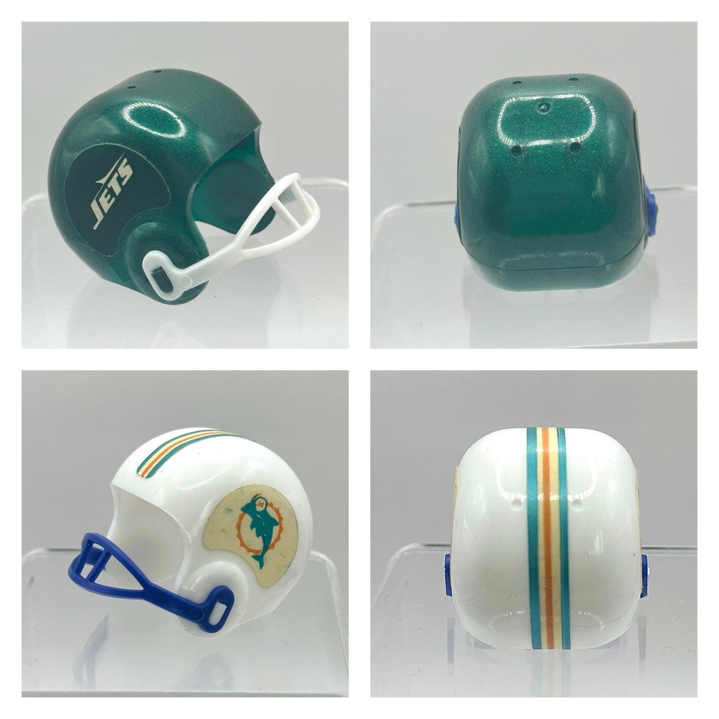 Vintage Miniature NFL Football Team Plastic Helmets