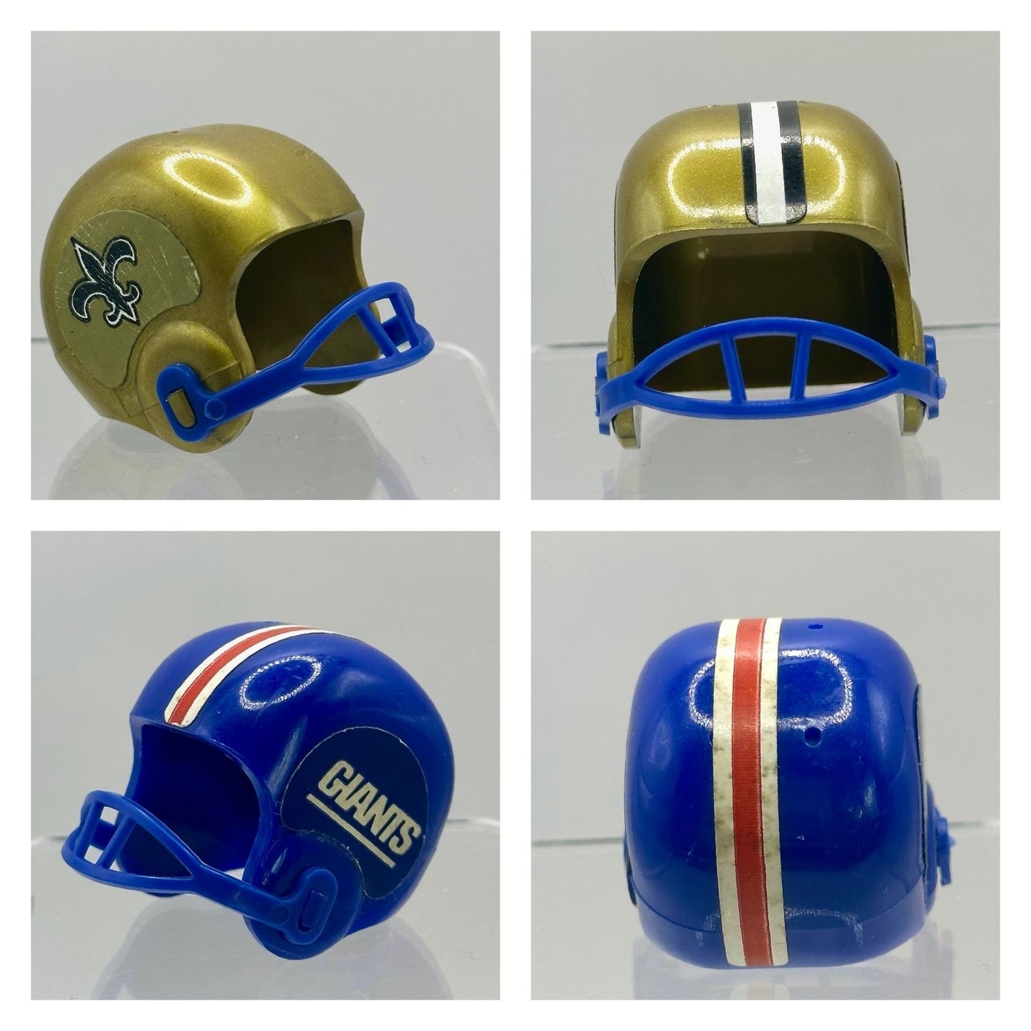 Vintage Miniature NFL Football Team Plastic Helmets