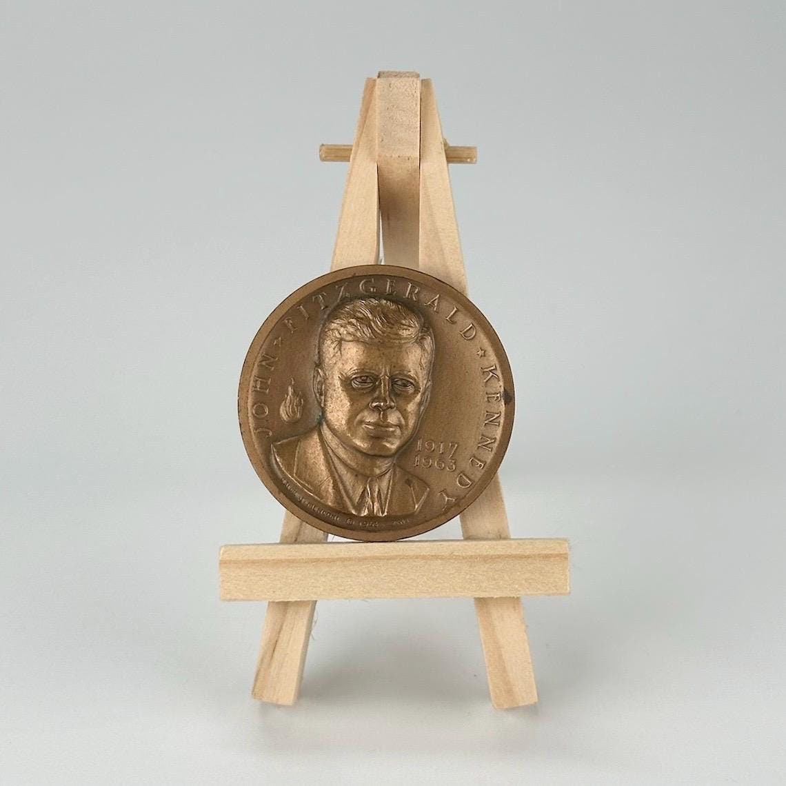Vintage Commemorative Medal of John F. Kennedy by Medallic Art Co.