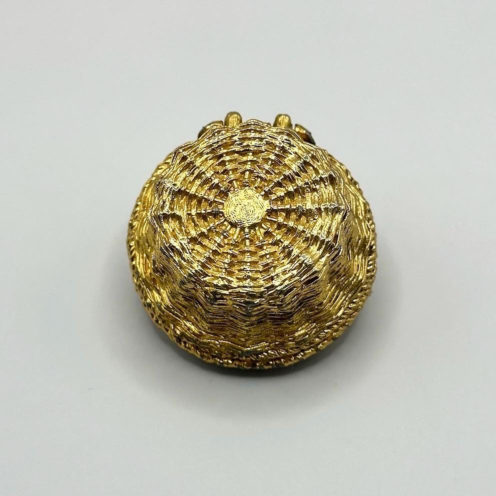 Vintage Compact of Floral Basket by Max Factor Hypnotique (empty)