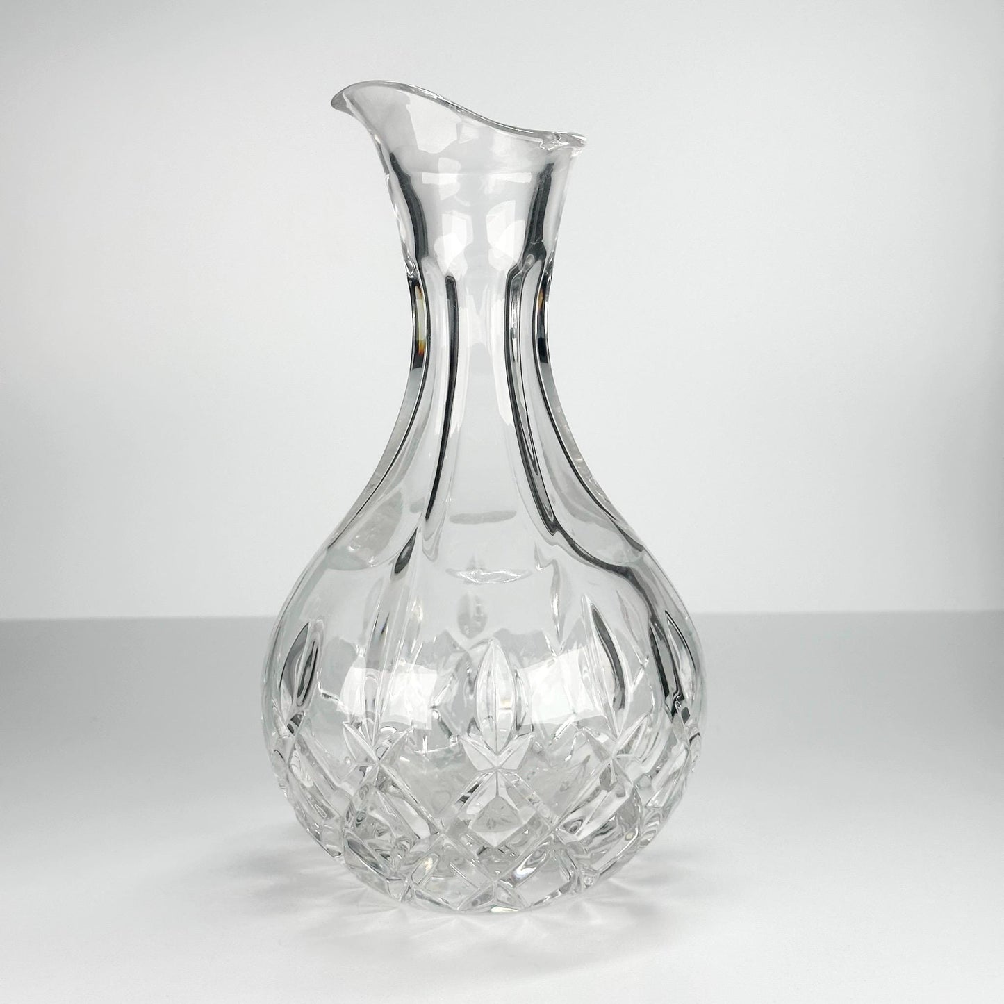 Vintage Glass Pitcher with Starburst Design Made by Gorham