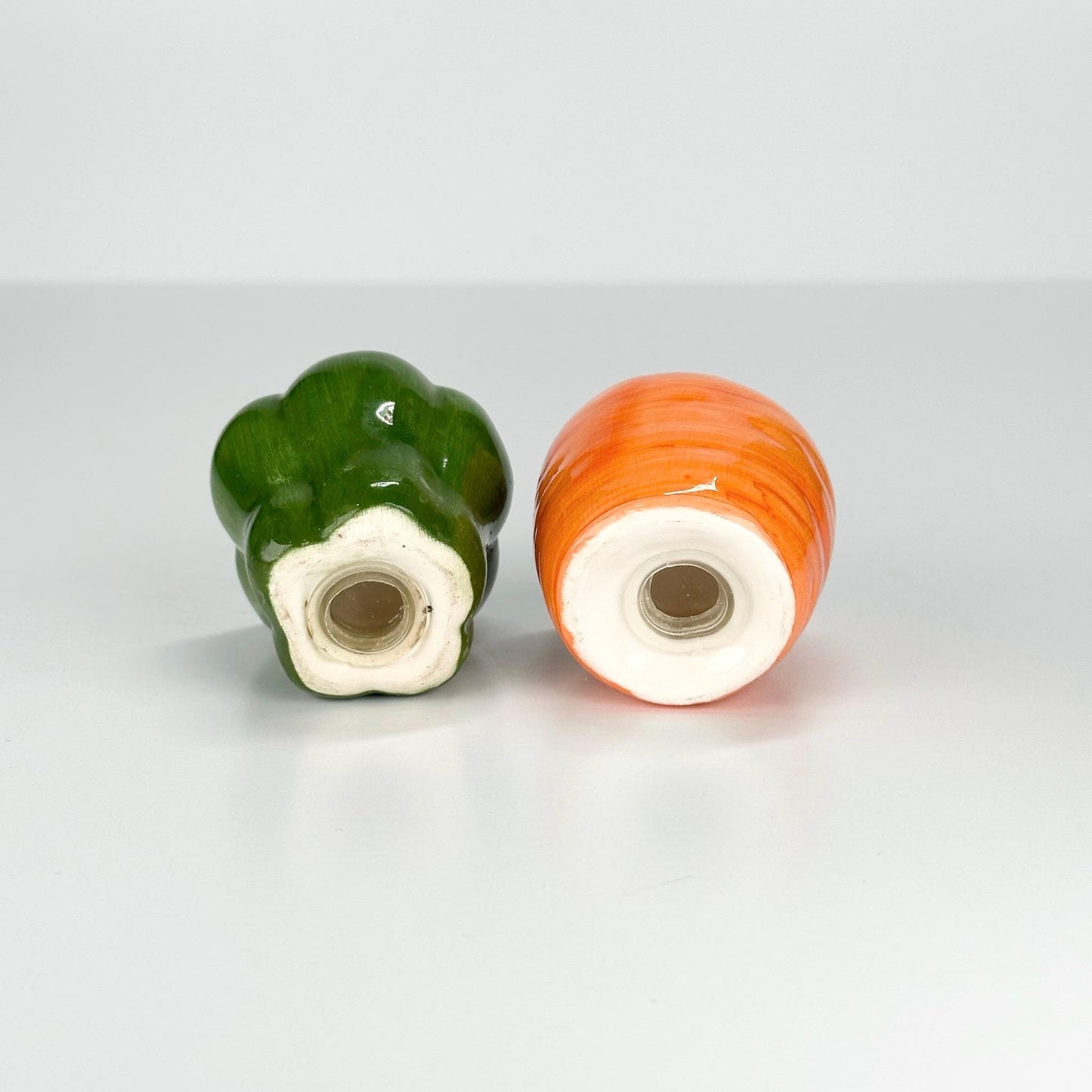 Vintage Ceramic Carrot & Pepper Salt and Pepper Shakers