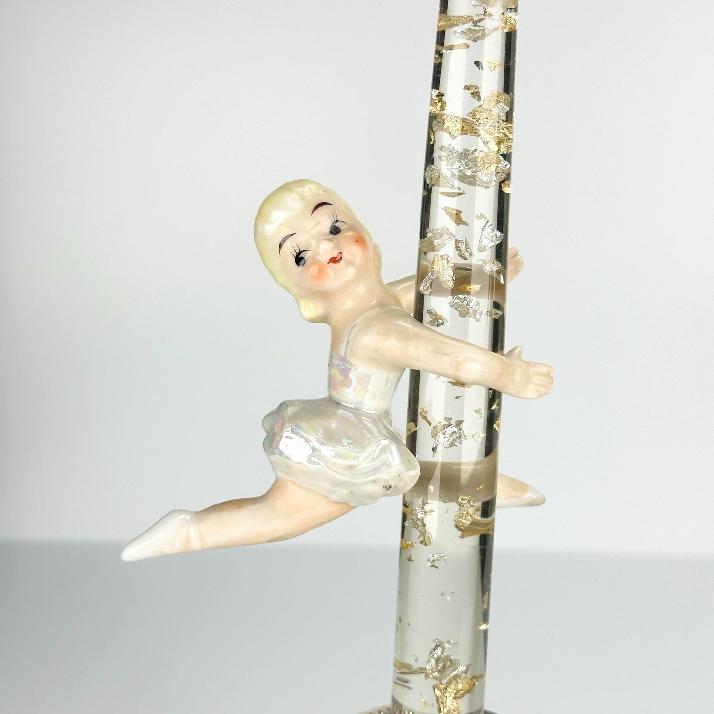 Vintage Ceramic Candle Huggers of Ballet Dancers