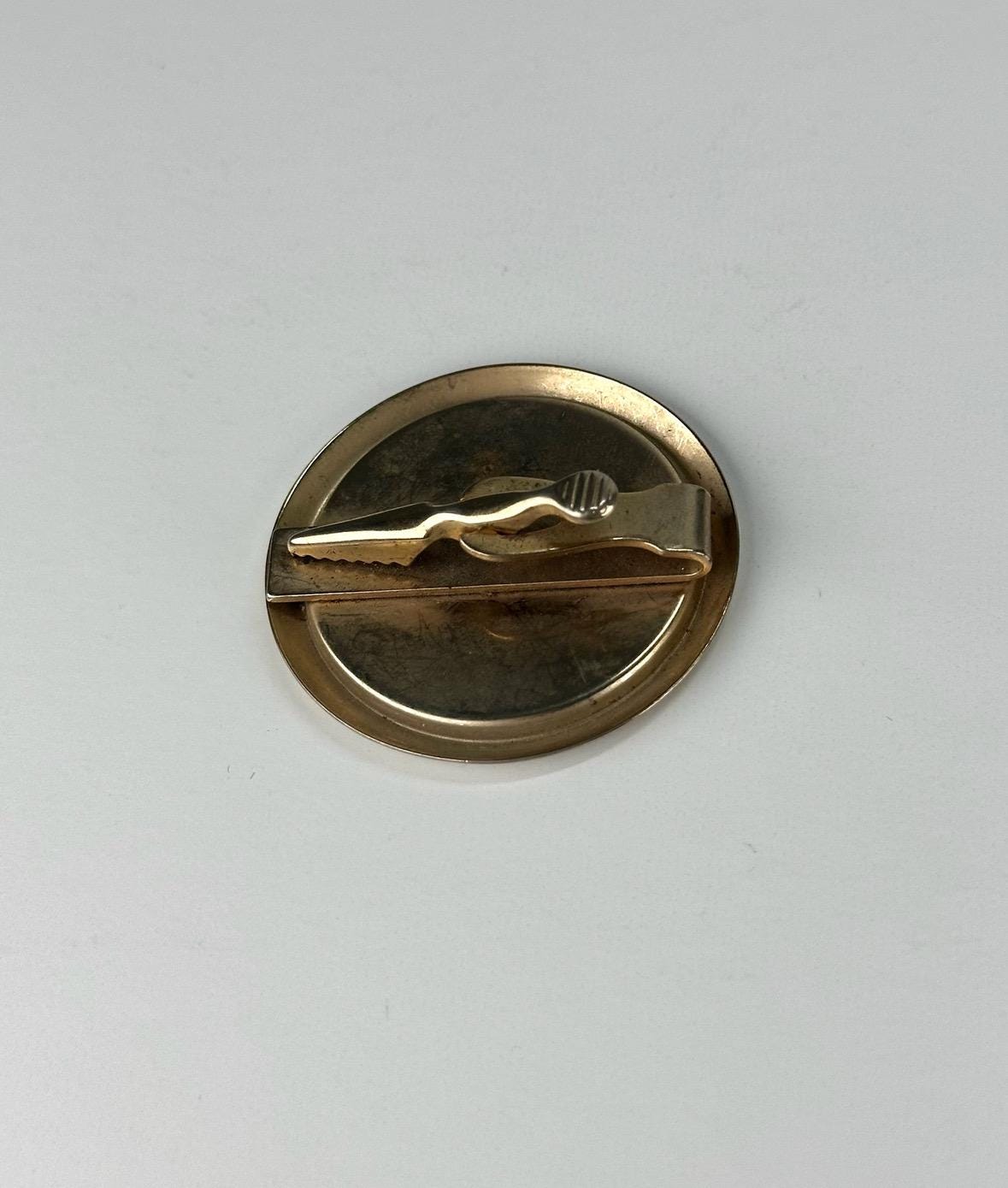 Vintage Tie Clip with Picture of JFK That Reads Kennedy for President