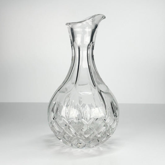 Vintage Glass Pitcher with Starburst Design Made by Gorham