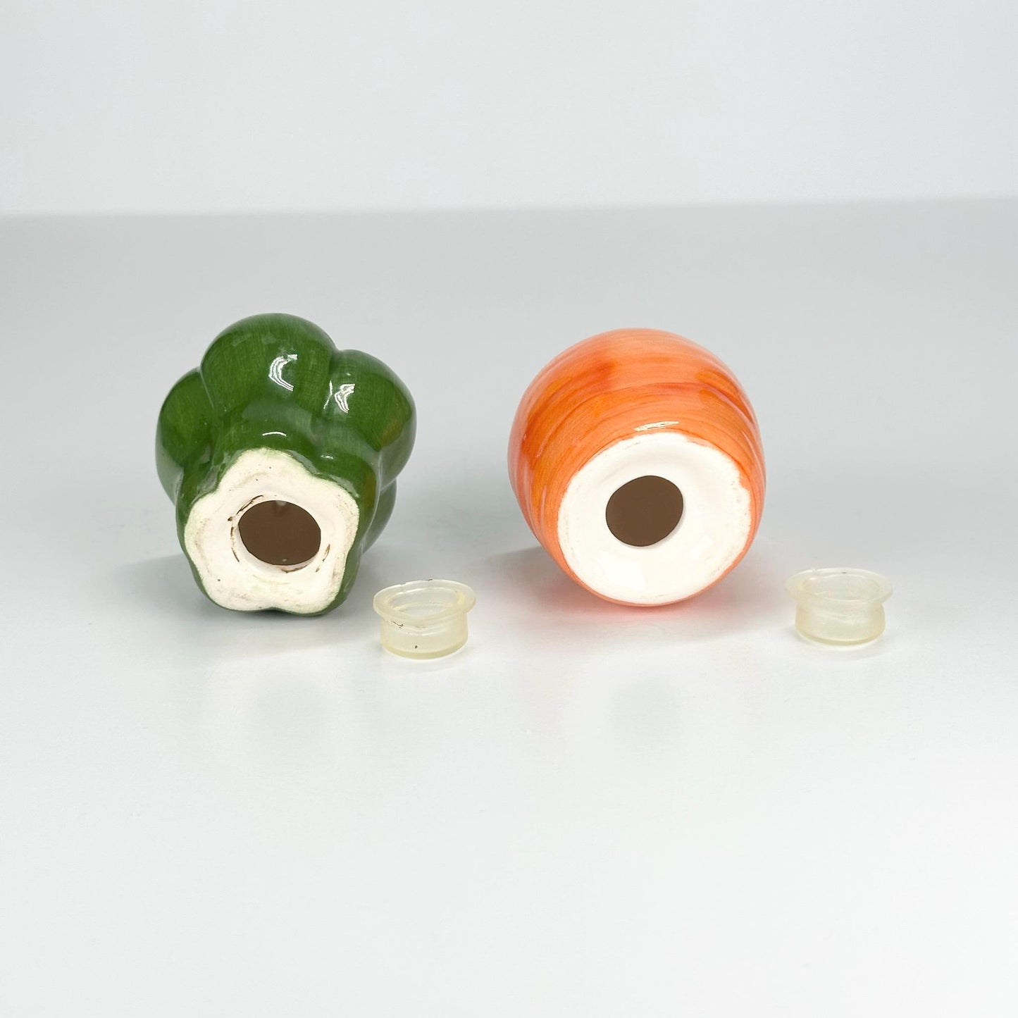 Vintage Ceramic Carrot & Pepper Salt and Pepper Shakers