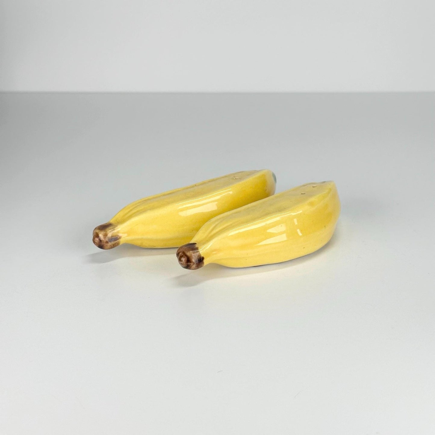Vintage Salt and Pepper Shakers in the Shape of Bananas