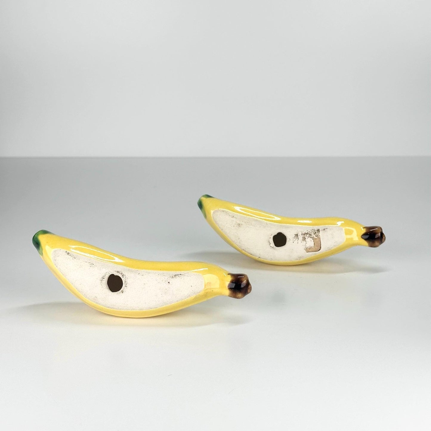 Vintage Salt and Pepper Shakers in the Shape of Bananas