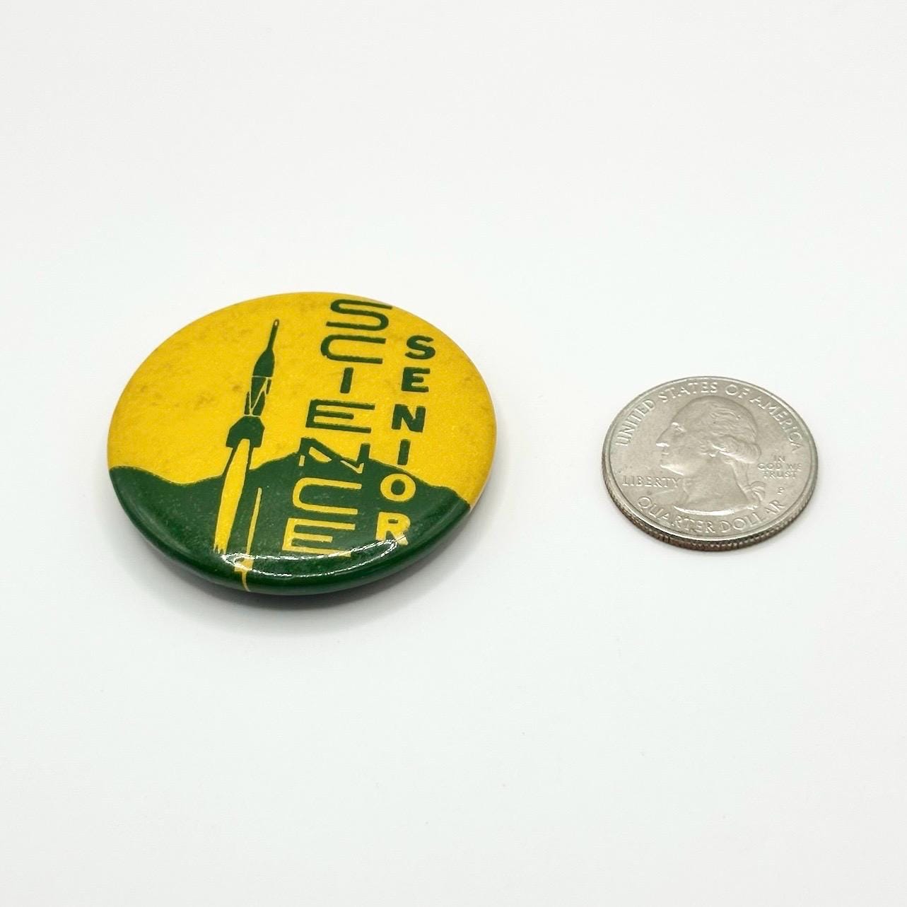 Vintage Button Pin that Reads Science Senior Bronx High School Of Science