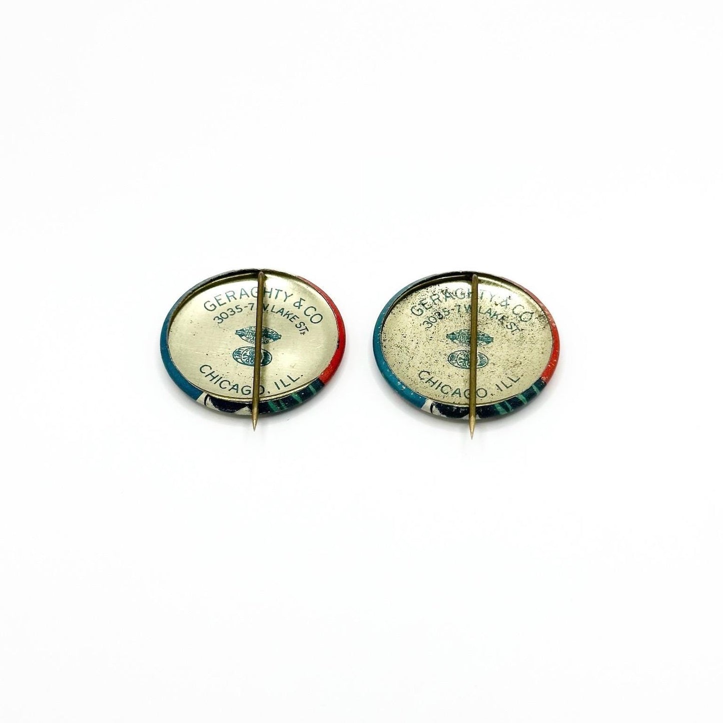 Vintage Button Pin of Old Dutch Cleanser that Reads Clean- Up Week