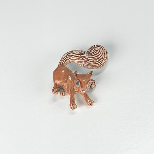 Vintage Brooch Pin of Squirrel and Stamped Gerry's