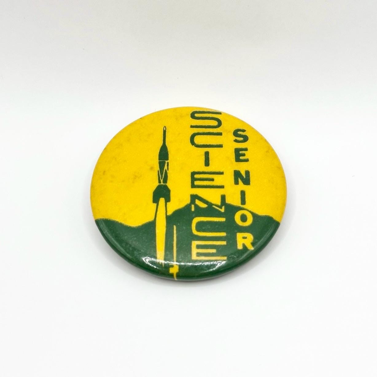 Vintage Button Pin that Reads Science Senior Bronx High School Of Science