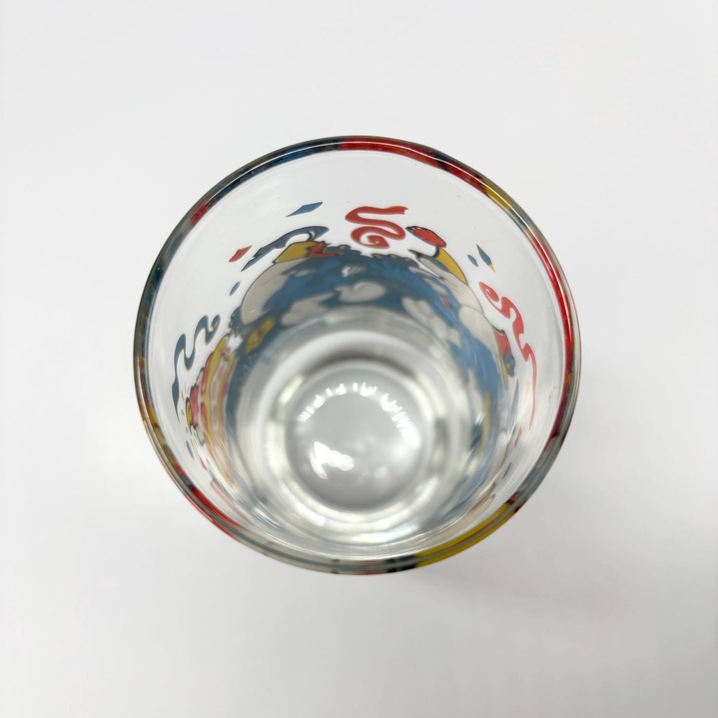 Vintage Glass of Baker Smurf Carrying a Cake 1983 By Peyo