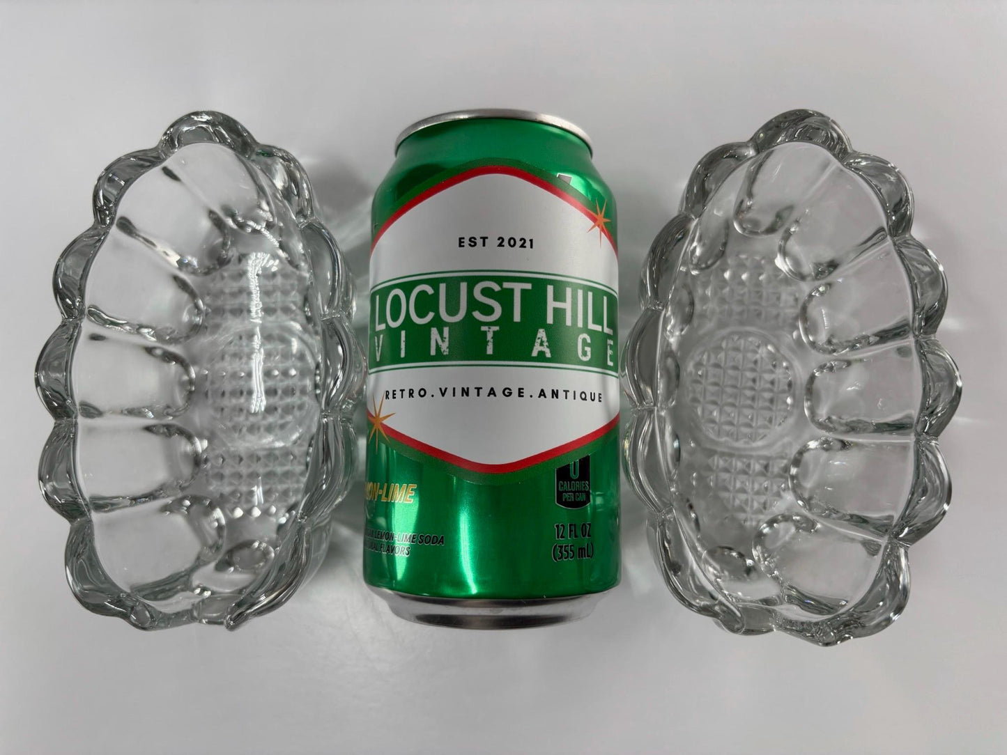 Vintage Crystal Utensil Holder Made by Princess House Set of 2