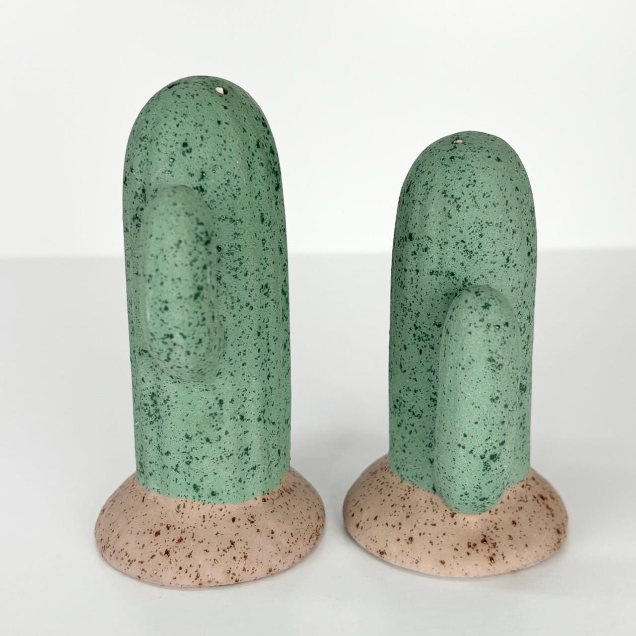 Vintage Salt and Pepper Shakers in the Shape of a Cactus