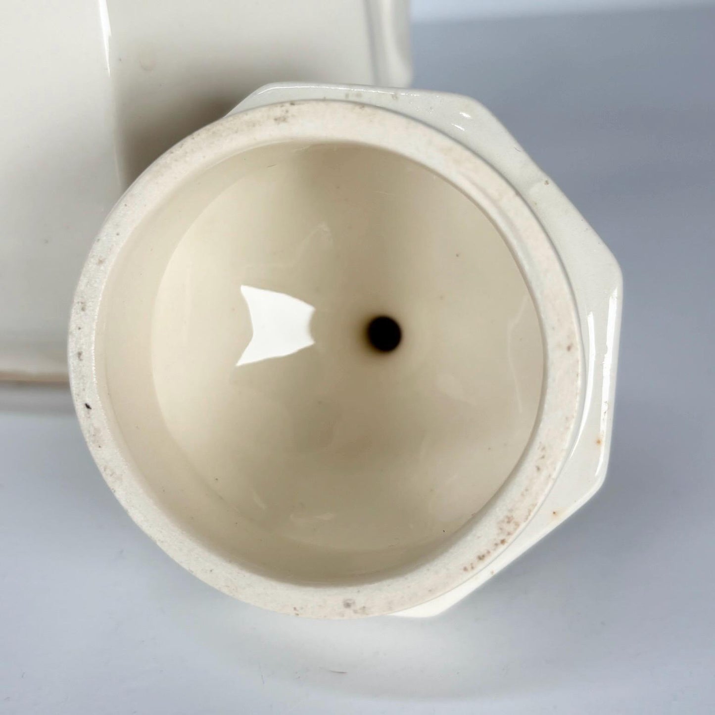 Vintage Coffee or Teapot in an Off-White Ceramic