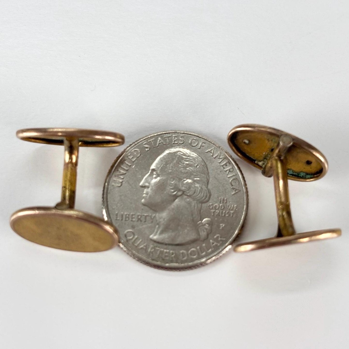 Vintage Cuff Links in Gold Tone with Monogram J
