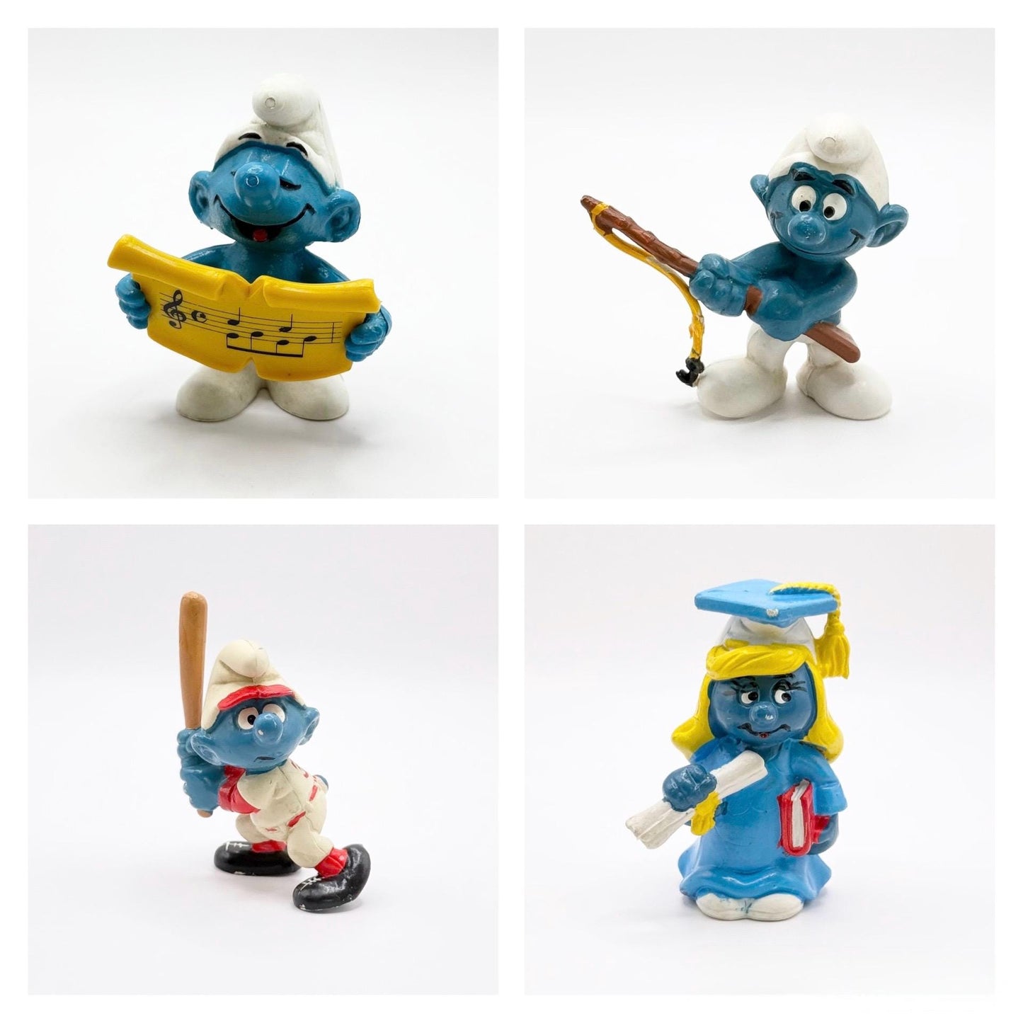 Vintage Smurf Figurines Made by Schleich Peyo W. Germany