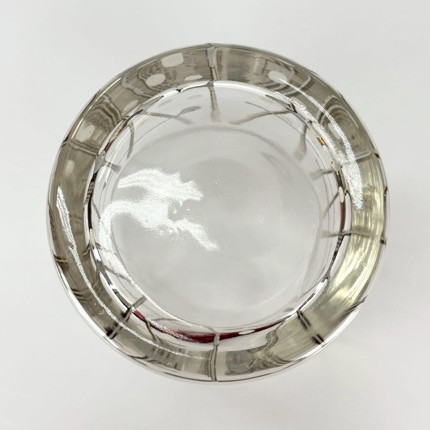 Vintage Rocks Glass with Gold Golf Clubs and Golf Ball Design