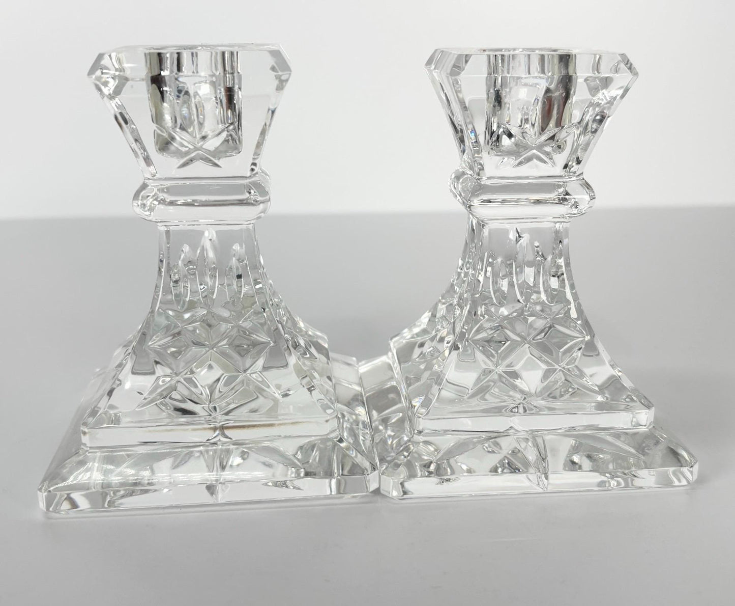 Vintage Candle Holders Lismore 4” Waterford Lead Crystal