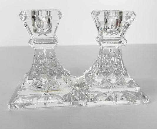 Vintage Candle Holders Lismore 4” Waterford Lead Crystal
