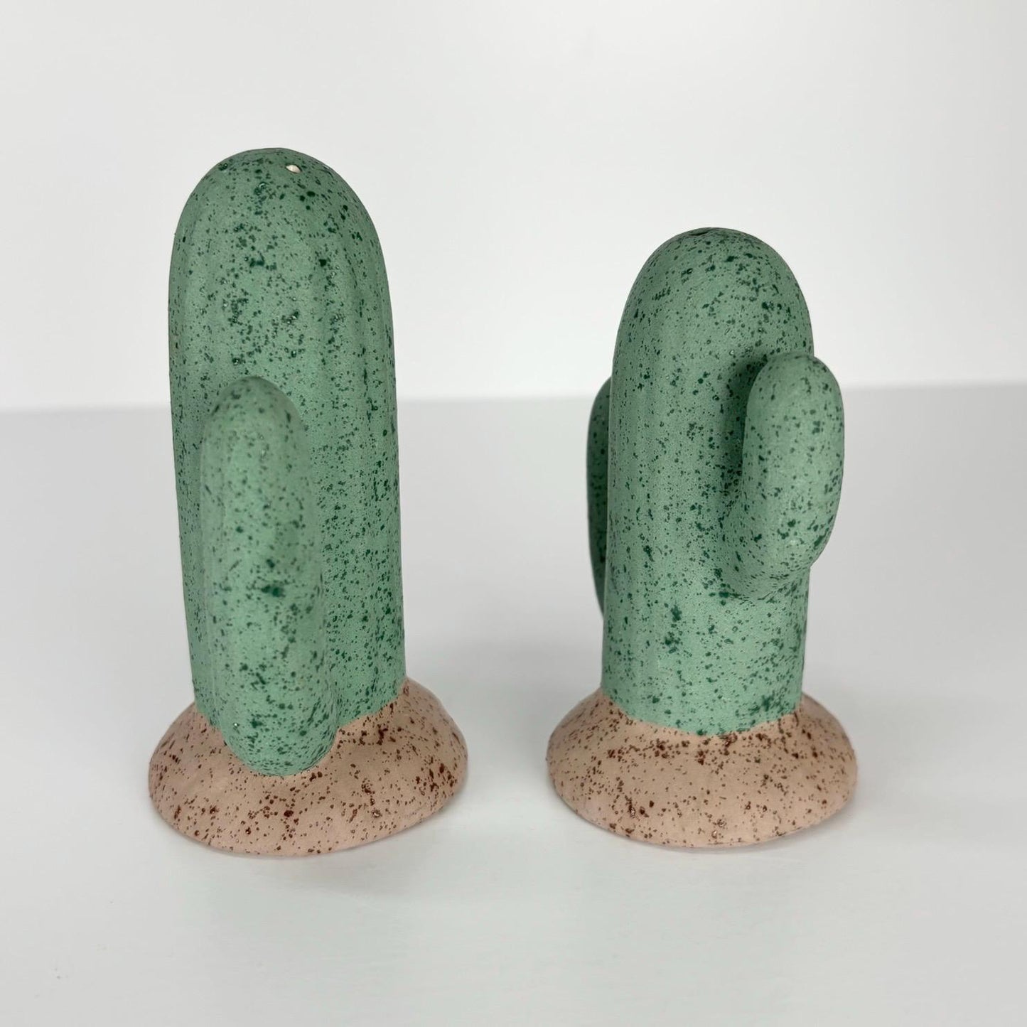 Vintage Salt and Pepper Shakers in the Shape of a Cactus