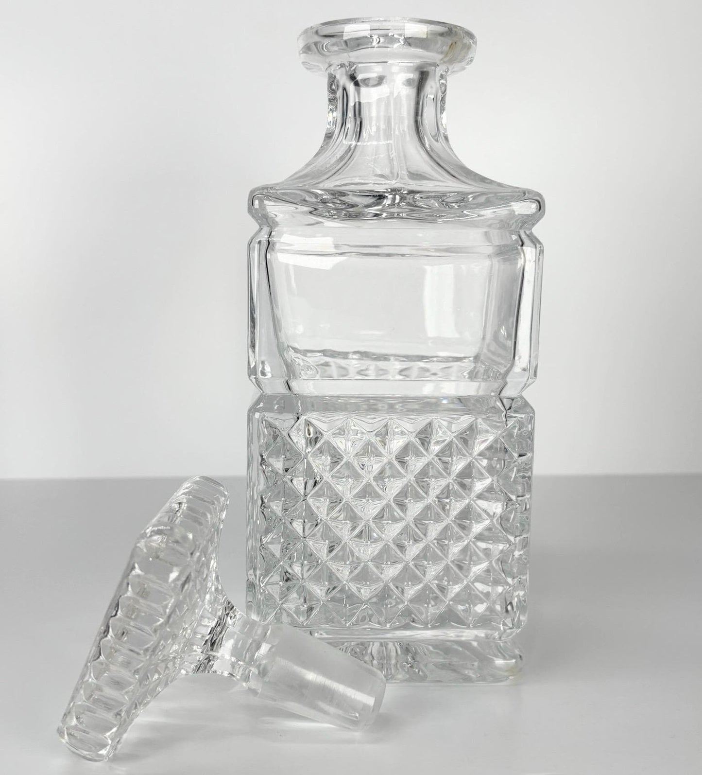 Vintage Decanter Crystal Style  in a Waterford Lismore Pattern