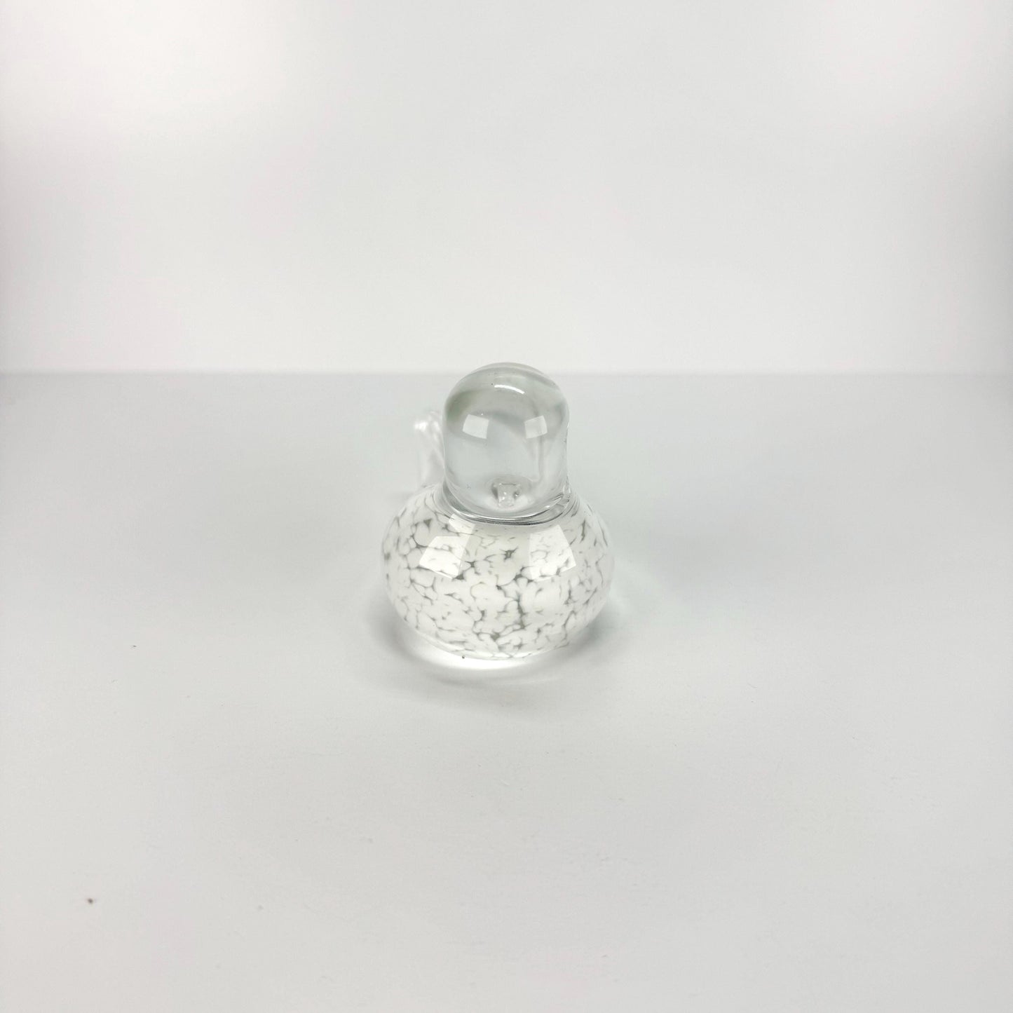 Vintage Clear Glass Figurine of a Little Bird
