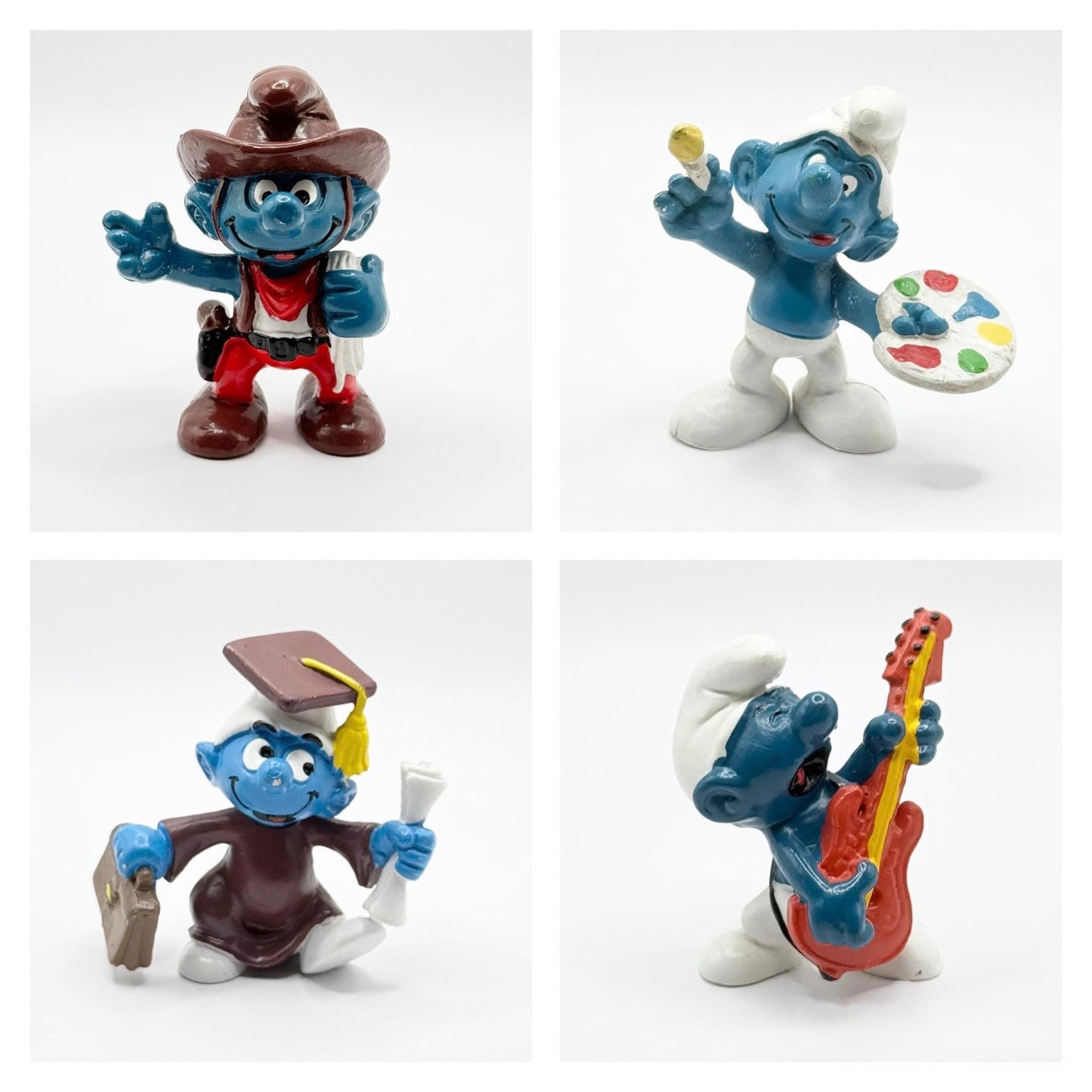 Vintage Smurf Figurines Made by Schleich Peyo