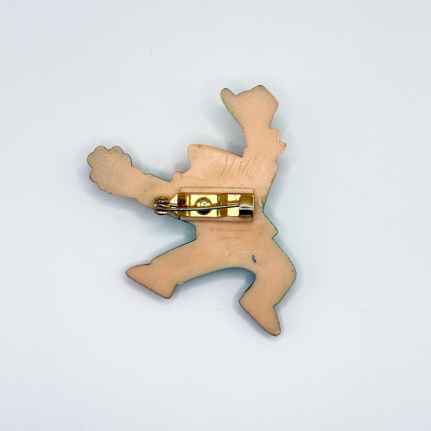 Vintage Brooch Pin of Happy Leprechaun Tipping His Hat and Made by Hallmark 1989