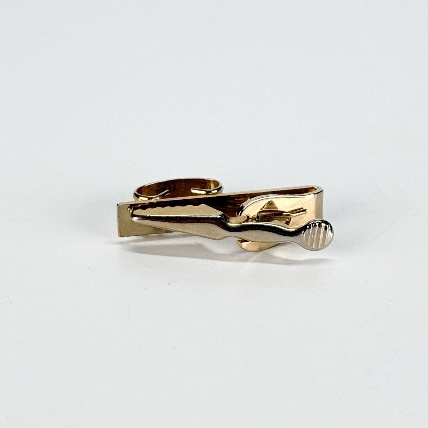 Vintage Cuff Link and Tie Clip Set in Popular Mid-Century Modern Design