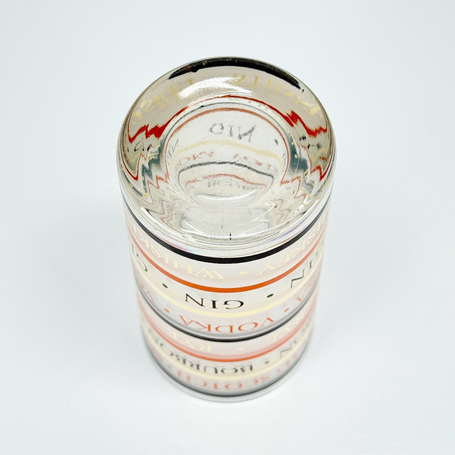 Vintage Highball Frosted Glass That Reads Scotch, Bourbon, Rye, Vodka, Gin & Whiskey