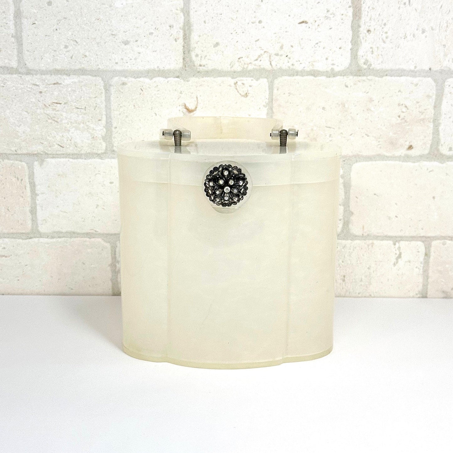 Vintage Handbag in Pearlized Lucite by Wilardy from 1950s