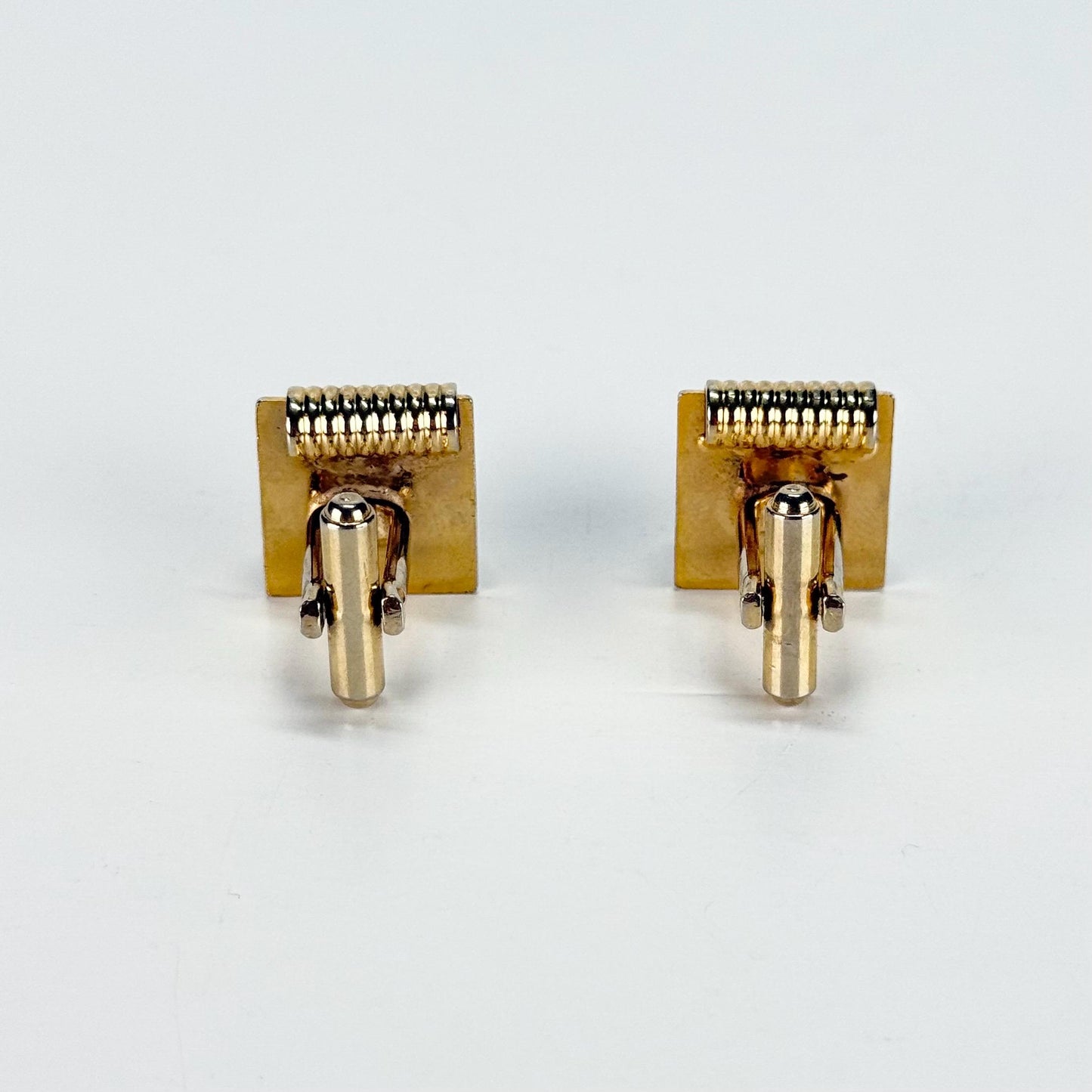 Vintage Cuff Link and Tie Clip Set in Popular Mid-Century Modern Design