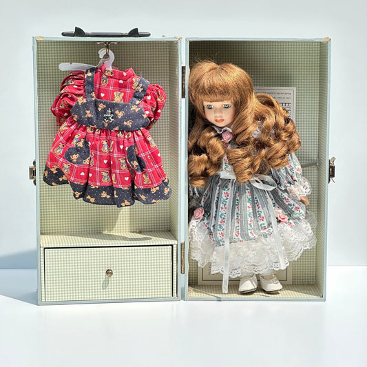 Vintage Doll by Heritage Mint Companion Collection in Original Trunk with 2 Outfits.